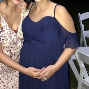 Navy Blue Maternity Bridesmaid / Formal dress